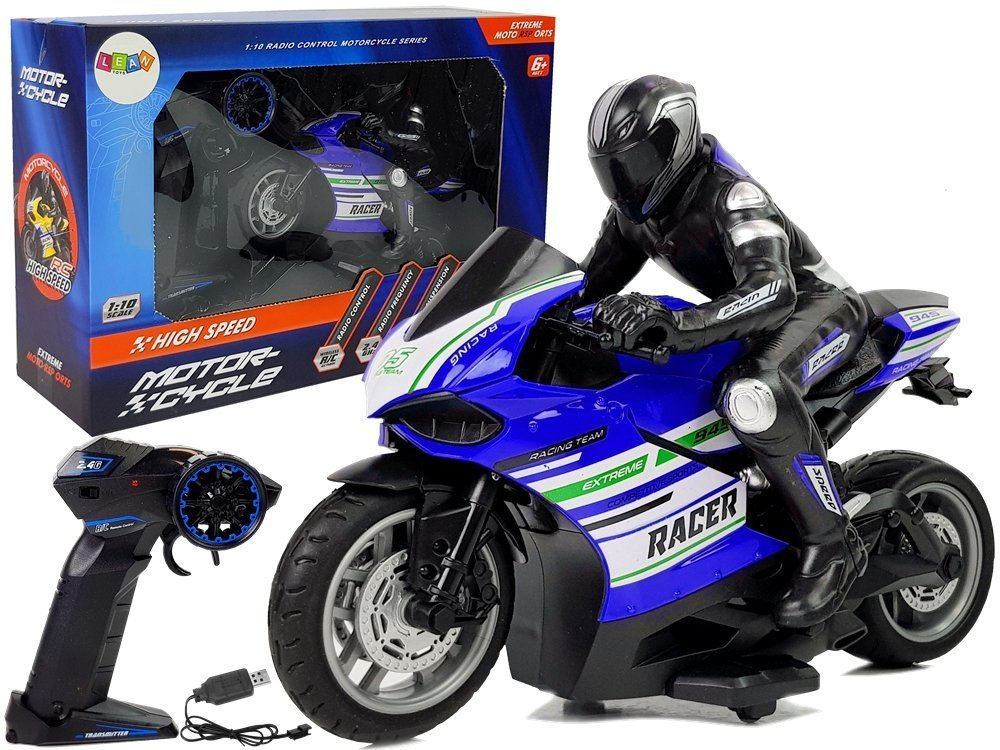 Motor Sportowy Ścigacz Zdalnie Sterowany 2.4G Zasięg 35 m