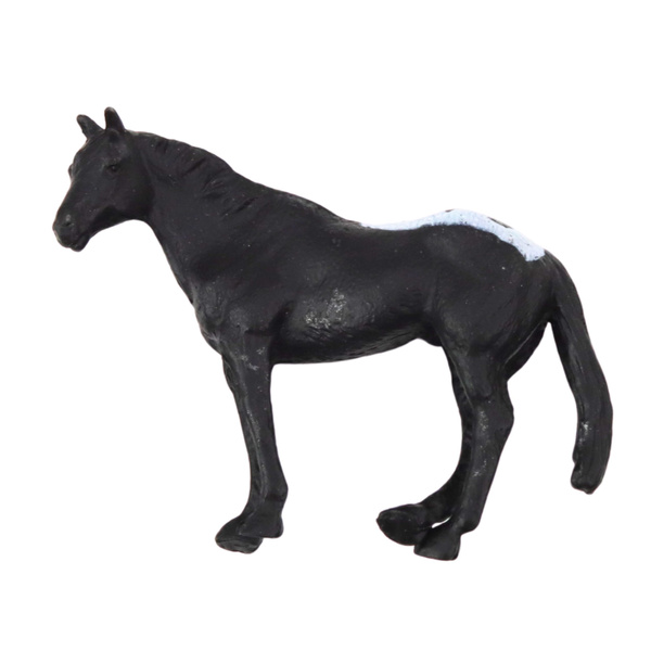 Zestaw Mini Figurki Konie Rasy Brązowy Czarny Szary 5-6cm 6szt 