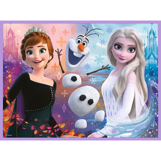 Puzzle + MEMOS - 2w1 (30,48) - Księżniczki w swojej krainie - Disney Kraina Lodu - Trefl 93335
