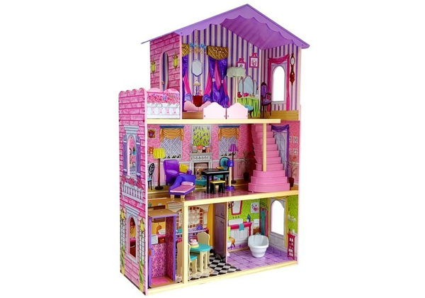 Domek Drewniany Stella Trzy Piętra Balkon Winda 126 cm  