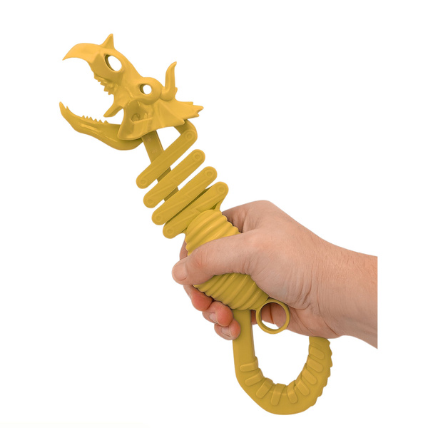 Gryzący Szkielet Dinozaur Chwytak Pistolet Brązowy