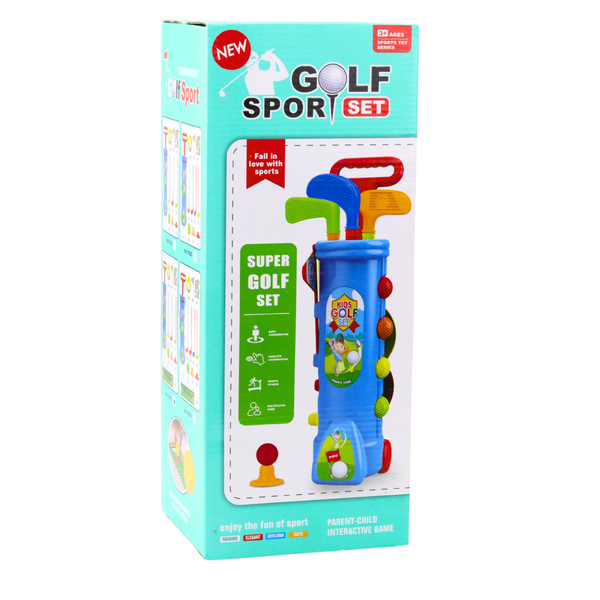 Zestaw Do Gry W Golfa Wózek Kije Pole Gra Sportowa 20el 