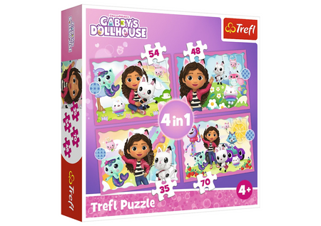 Puzzle - 4w1 - Przygody Gabi / Universal Gabby"s Dollhouse 34620