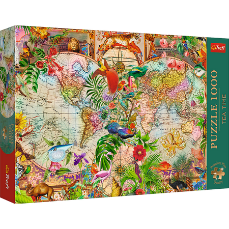 Puzzle - 1000 Premium Plus - Tea Time: Antyczna mapa świata Trefl 12077