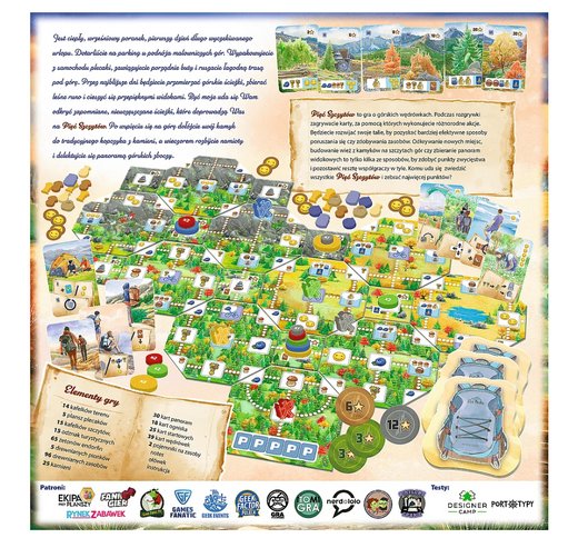 Gra rodzinna Pięć Szczytów Górskie Wędrówki Trefl 02517