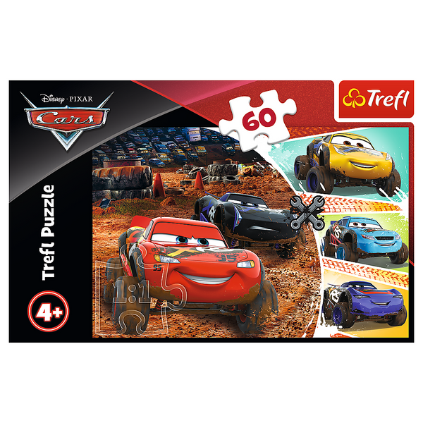 Puzzle - 60 - Zygzak McQueen z przyjaciółmi - Disney Cars 3 17327