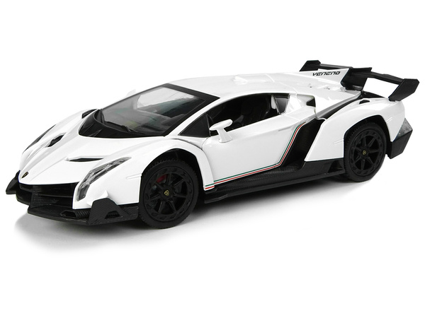 Auto Sportowe R/C 1:24 Lamborghini Veneno Białe 2.4 G Światła 