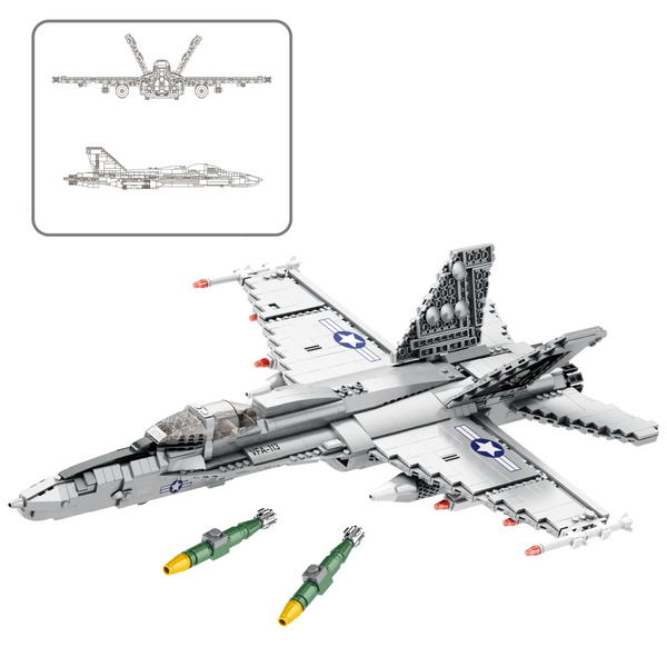 Klocki Konstrukcyjne Myśliwiec  F-16 Fighting Falcon 1427el