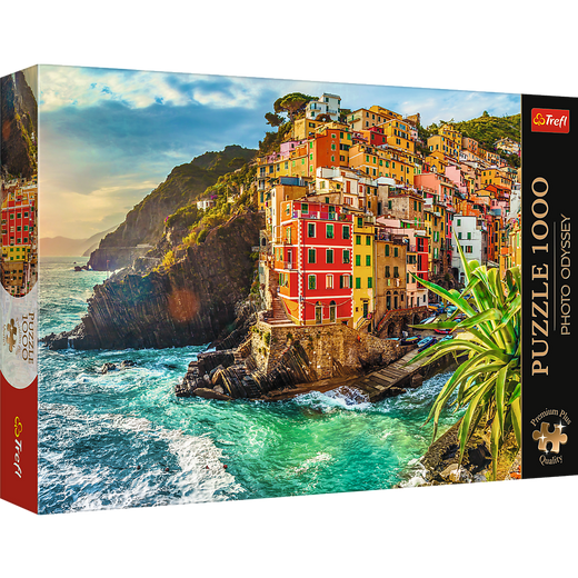 Puzzle - 1000 Premium Plus - Miasteczko Riomaggiore - Włochy - Trefl 10855