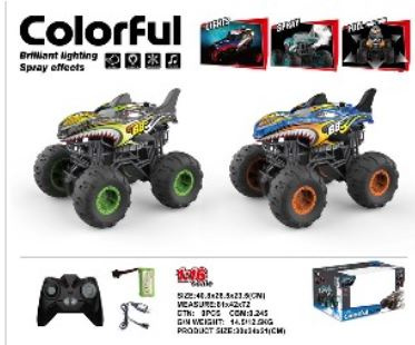 Auto Monster Track Rekin 1:16 Para Wodna R/C Niebieski 