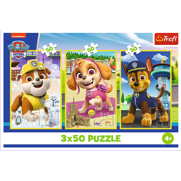 Puzzle - 3x50 - Nasze pieski - Psi Patrol - Trefl 34878