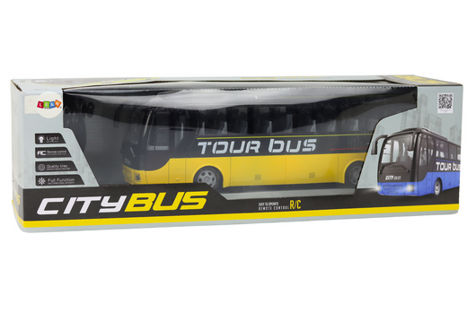 Autobus Zdalnie Sterowany Bus RC Niebieski Na Pilot Efekty Świetlne  QL91910