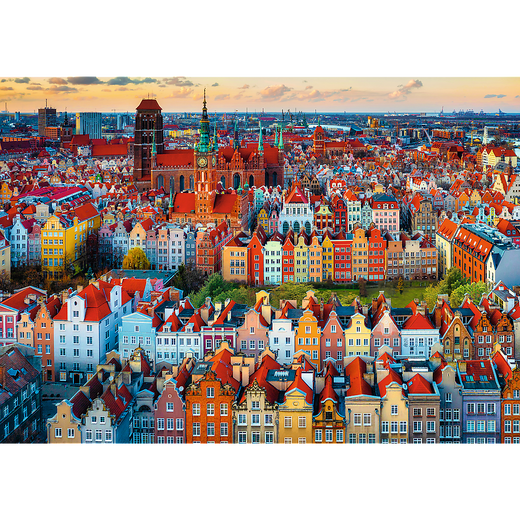 Puzzle - 1000 Premium Plus - Widok na Gdańsk - Polska - Trefl 10856