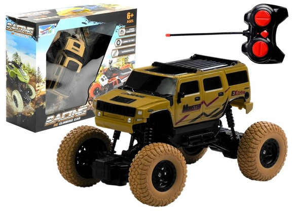 Auto Zdalnie Sterowane Jeep R/C 1:18 Beżowe﻿