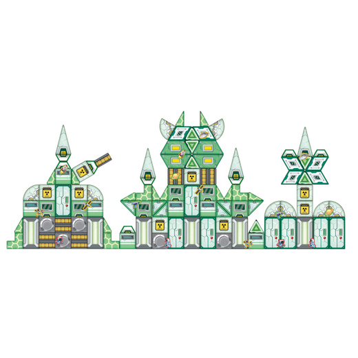 Klocki Magnetyczne Kosmos Stacja Kosmiczna 4D 172el 