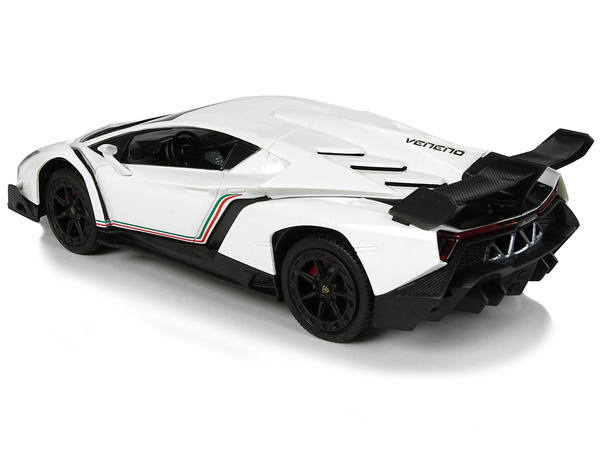 Auto Sportowe R/C 1:24 Lamborghini Veneno Białe 2.4 G Światła 