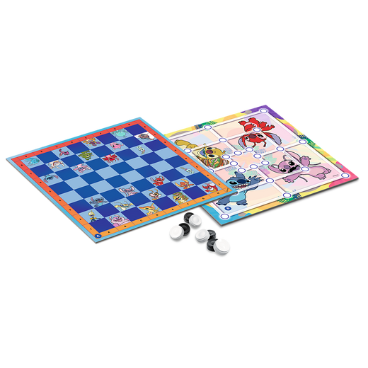 Gra planszowa Warcaby i Młynek Lilo & Stitch Trefl 02799