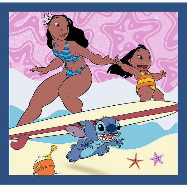 Puzzle - 3w1 (20, 36, 50) - Czas ze Stitchem - Lilo and Stitch - Trefl 34896 