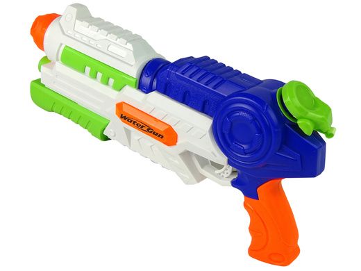 Pistolet Na Wodę 1000ml Biało-Niebieski 45 cm 