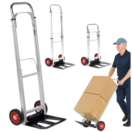 Wózek Transportowy Magazynowy Składany Aluminiowy 90kg 