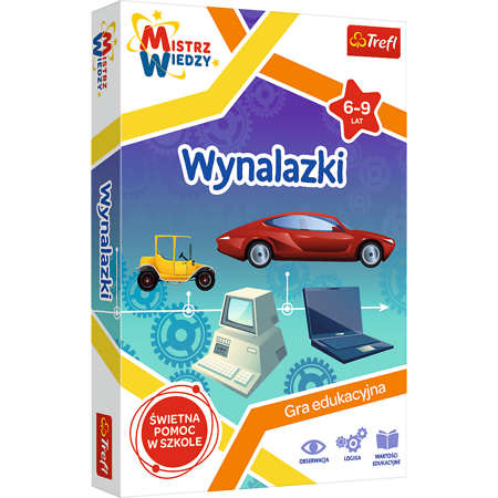 Gra dla dzieci Wynalazki Mistrz Wiedzy Trefl 01958