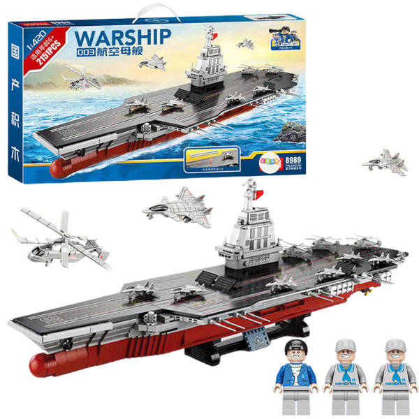 Klocki Konstrukcyjne WARSHIP 003 Duży Lotniskowiec 1:420 2151 el.
