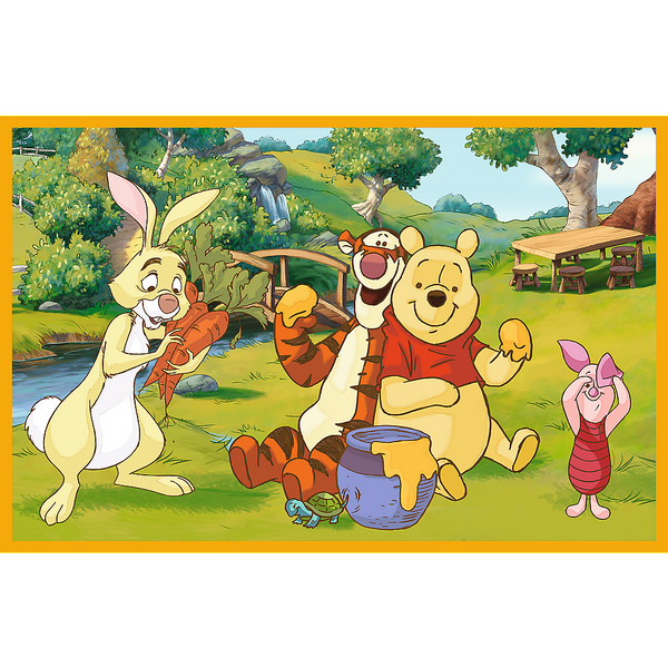 Puzzle - 2x24 - Dzień w ogrodzie - Disney Winnie the Pooh Trefl 34436