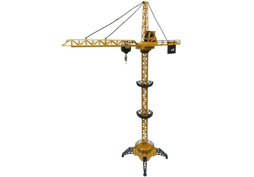 Dźwig Budowlany Żuraw Zdalnie sterowany R/C Obrót 680° Kask 128cm 
