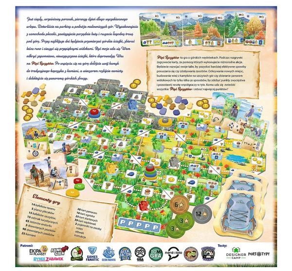 Gra rodzinna Pięć Szczytów Górskie Wędrówki Trefl 02517