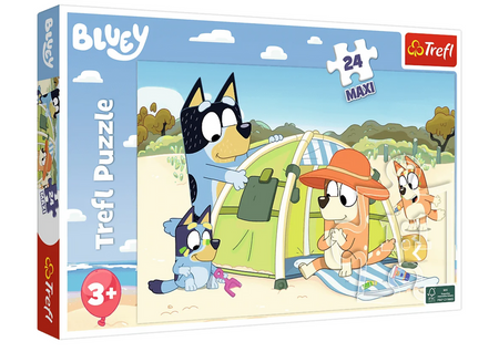 Puzzle - 24 Maxi - Wspaniały dzień Bluey - Trefl 14357