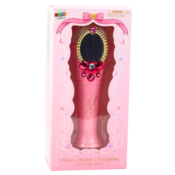 Magiczne Lustro Z Mikrofonem USB MP3 Światła Dźwięki Różowy 