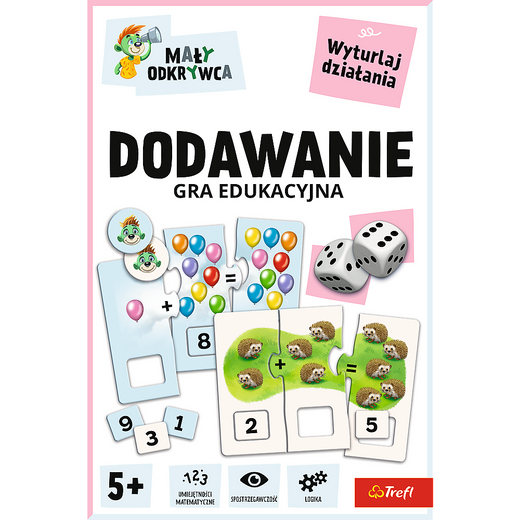Gra dla dzieci Dodawanie Mały odkrywca Trefl 02805