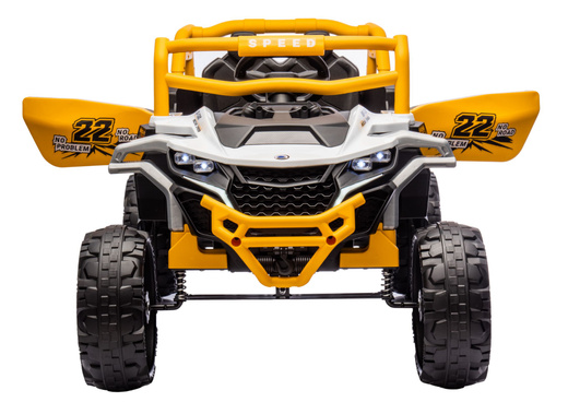 Pojazd na akumulator M1 Biało-Żółty 4x4 