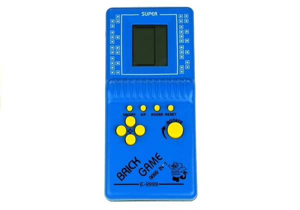 Gra Elektroniczna Tetris Kieszonkowa Niebieska 