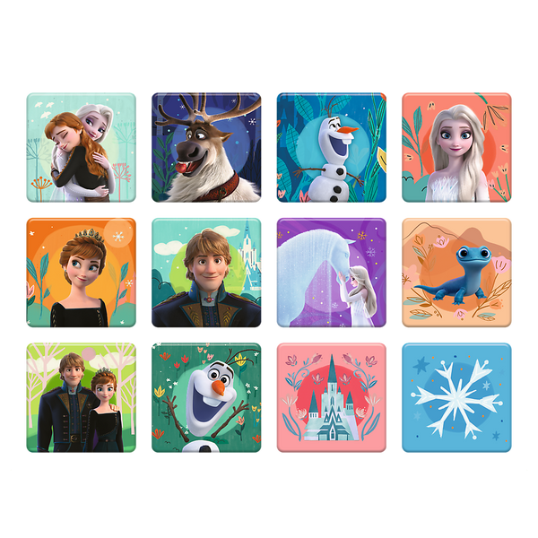 Puzzle + MEMOS - 2w1 (30,48) - Księżniczki w swojej krainie - Disney Kraina Lodu - Trefl 93335
