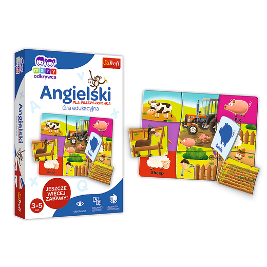 Gra dla dzieci Angielski dla przedszkolaka/Mały Odkrywca Trefl 01949