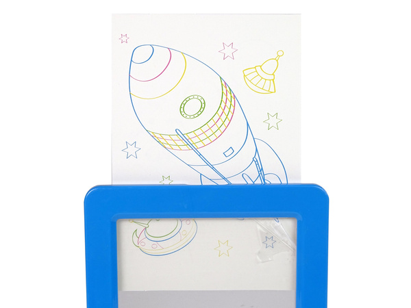 Magiczna Podświetlana Tablica 3D Okulary Niebieska 