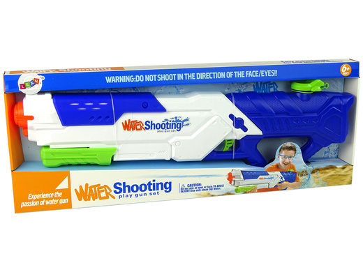 Pistolet Na Wodę 1200ml Biało-Niebieski Zasięg 8 m 