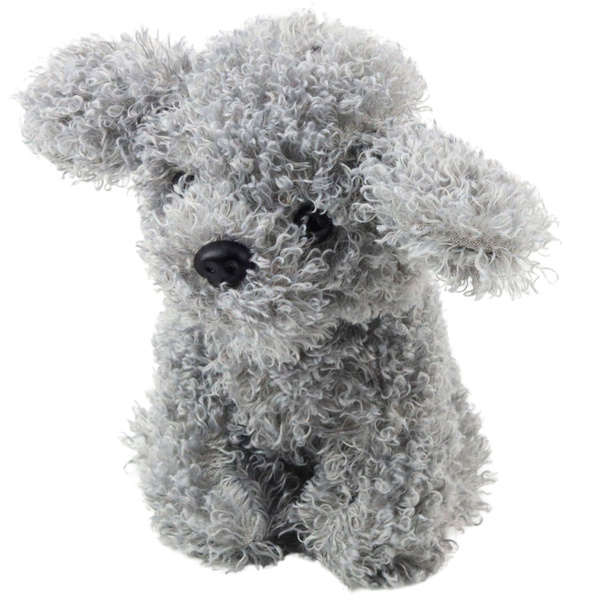 Pluszowa Maskotka Przytulanka Piesek Pudel Miniaturowy Szary 20cm 