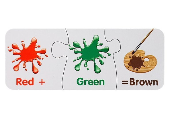 Puzzle Edukacyjne Kolory Po Angielsku 10 Połączeń 