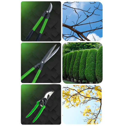 Zestaw Sekatorów Ogrodowych Do Gałęzi Żywopłotu Etui 3szt. 