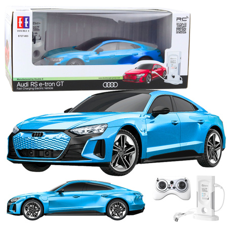 Samochód Audi RS E-tron GT Zdalnie Sterowany RC Niebieski 1:14