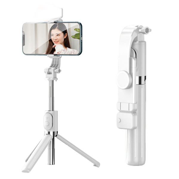 Selfie Stick Statyw Na Telefon Pilot Na Bluetooth Uchwyt ZS8 Biały  