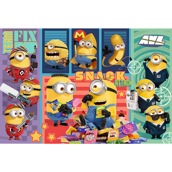 Puzzle - 160 - Minionkowa radość - Gru i Minionki: Pod przykrywką - Trefl 15423