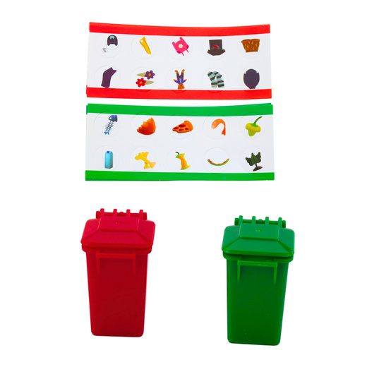 Ciężarówka Śmieciarka Pojemnik Na Śmieci Światła Dźwięki Zielona 1:16