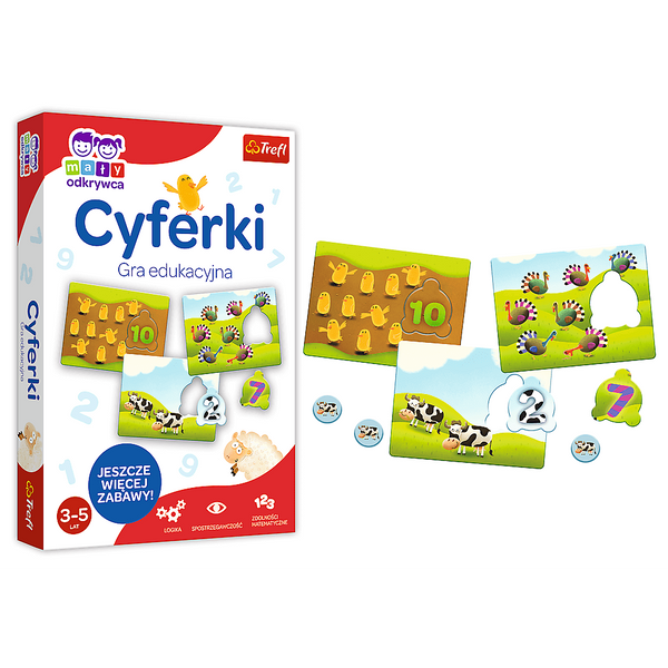 Gra dla dzieci Cyferki Mały Odkrywca Trefl 01946