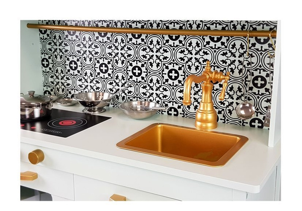 Kuchnia Drewniana Emma Miętowa Nierdzewne Akcesoria Kuchenne 