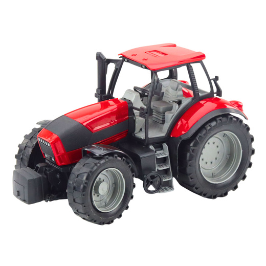 Traktor Rolniczy Farmerski Z Pługiem Napęd Czerwony 50cm 