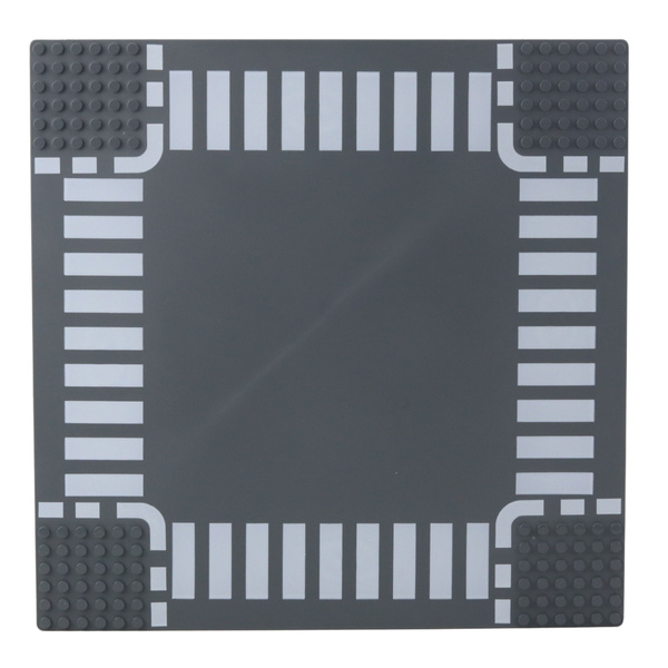 Płyta Plansza Konstrukcyjna Do Klocków Droga Skrzyżowanie 26x26 cm