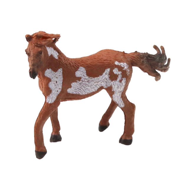 Zestaw Mini Figurki Konie Rasy Brązowy Czarny Szary 5-6cm 6szt 